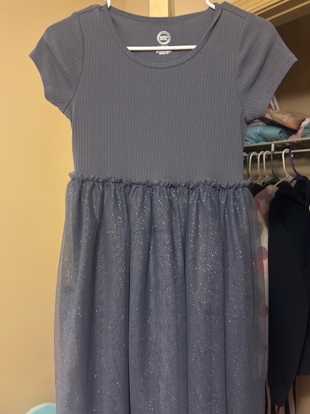 wonder nation Blue Sparkle Tulle Dress